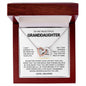 To My Granddaughter Necklace From Grandpa