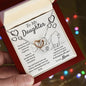 Daughter Gift From Mom, Gifts for Daughter From Mother - Interlocking Heart Necklace
