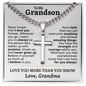 To My Grandson Gift From Grandma - Artisan Cross Gift Set