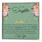 Gifts For Daughter - To My Daughter Name Necklace