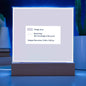 Printed Acrylic Square Plaque 1