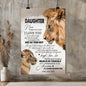 Gift for Daughter from Dad - High Gloss Poster
