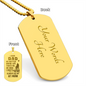 Gift For Dad - #1 Man Engraved Dog Tag