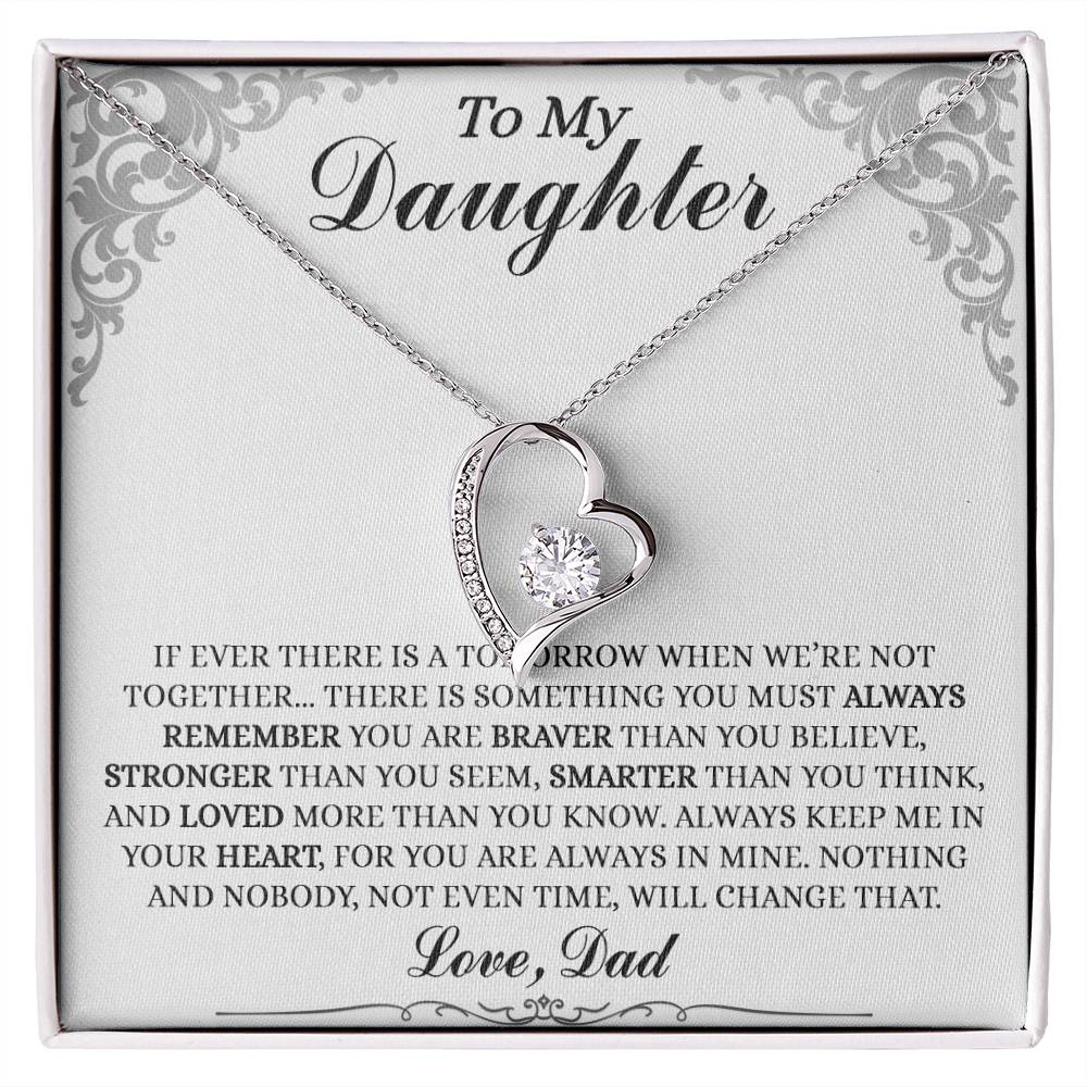 To My Daughter Gifts - Daughter Jewelry For Christmas, Thanksgiving, Birthday, Graduation, Wedding