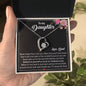 Daughter Jewelry Gift From Dad, Gifts for Daughter From Father - Forever Love Necklace