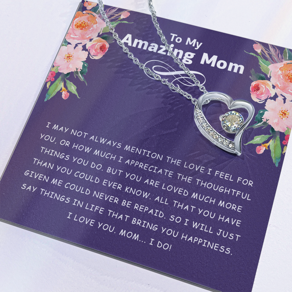 To My Mom Necklace From Daughter, Daughter Gifts To Mom