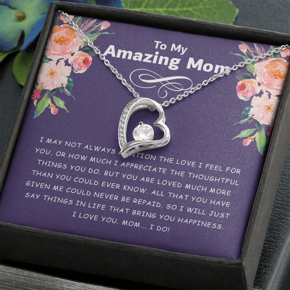 To My Mom Necklace From Daughter, Daughter Gifts To Mom