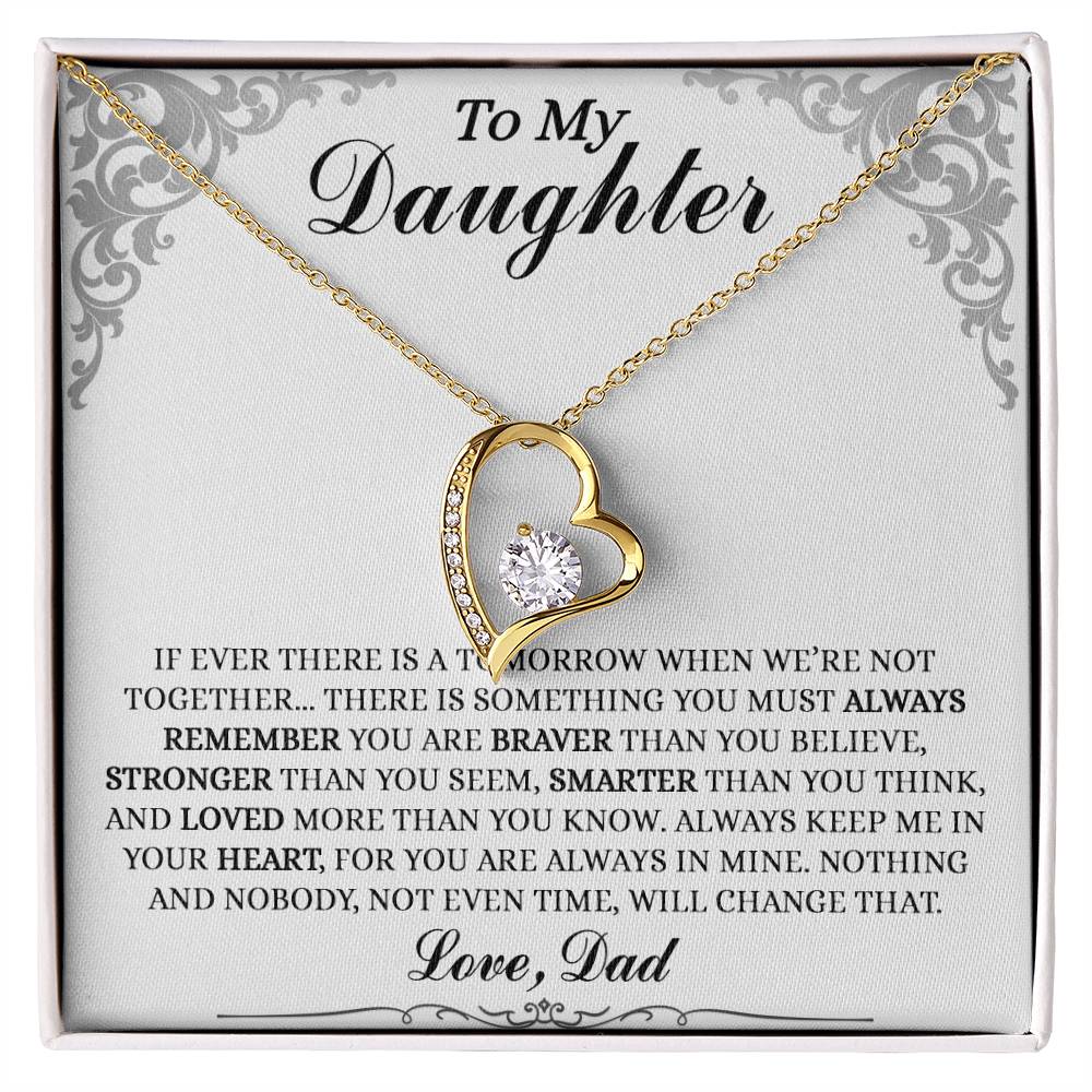 To My Daughter Gifts - Daughter Jewelry For Christmas, Thanksgiving, Birthday, Graduation, Wedding