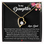 Daughter Jewelry Gift From Dad, Gifts for Daughter From Father - Forever Love Necklace