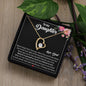 Daughter Jewelry Gift From Dad, Gifts for Daughter From Father - Forever Love Necklace