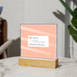 Printed Acrylic Square Plaque 1