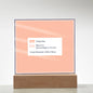 Printed Acrylic Square Plaque 1