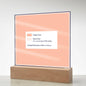Printed Acrylic Square Plaque 1