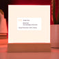 Printed Acrylic Square Plaque 1