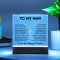 To My Man - Keepsake Acrylic Necklace Bundle - A105
