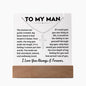 To My Man - Keepsake Acrylic Necklace Bundle - A105