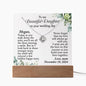 Daughter Wedding Gift - Keepsake Acrylic Necklace Bundle - A58
