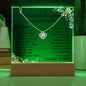 Daughter Wedding Gift - Keepsake Acrylic Necklace Bundle - A58