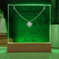 Granddaughter Gift From Grandpa- Keepsake Acrylic Necklace Bundle - A63