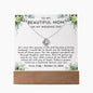 Mother Of Groom Gift From Son - Keepsake Acrylic Necklace Bundle - A82