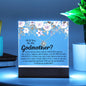 Will You Be My Godmother? - Keepsake Acrylic Necklace Bundle - A102