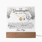 Granddaughter Gift From Grandpa- Keepsake Acrylic Necklace Bundle - A63