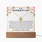 Mother In Law Gift From Bride - Keepsake Acrylic Necklace Bundle - A73