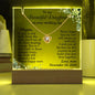 Daughter Wedding Gift - Keepsake Acrylic Necklace Bundle - A58