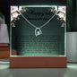One Year Anniversary Gift For Wife - Keepsake Acrylic Necklace Bundle