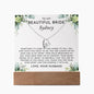 Gift For Brife From Groom - Keepsake Acrylic Necklace Bundle - A75