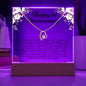 One Year Anniversary Gift For Wife - Keepsake Acrylic Necklace Bundle