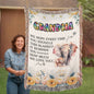 Gift For Grandma - A Timeless Tapestry of Love: Heirloom Woven Blanket