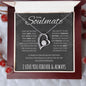To my soulmate necklace - Gifts For Wife, Girlfriend, Fiancé On Birthday, Christmas, Valentine, Mother's Day
