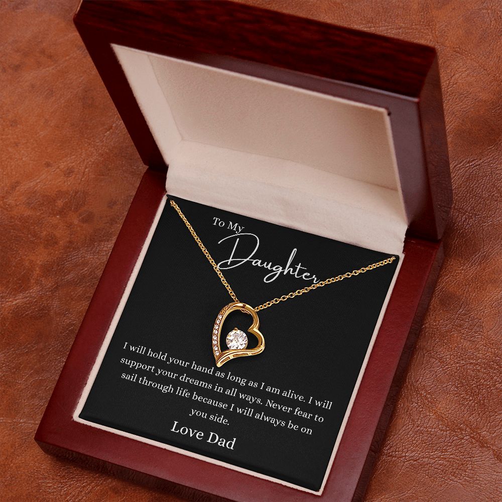 To My Daughter Gifts From Dad - Daughter Necklace Gift For Christmas, Thanksgiving, Birthday, Graduation, Wedding