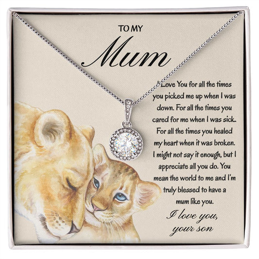 To My Mom Necklace - Gifts For Mom From Son And Daughter
