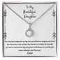 To My Daughter Gifts - Daughter Jewelry For Christmas, Thanksgiving, Birthday, Graduation, Wedding