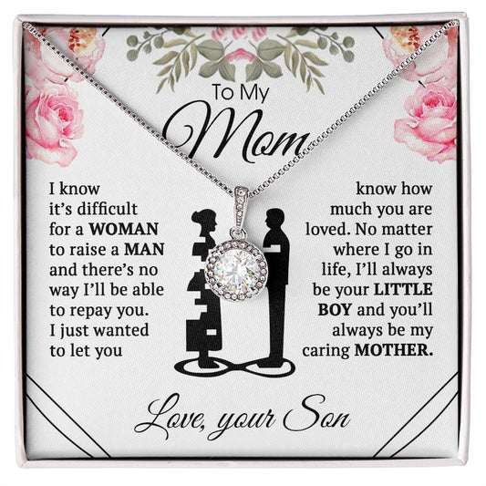To My Mom Necklace - Gifts For Mom From Son And Daughter