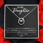 To My Daughter Gifts From Dad - Daughter Necklace Gift For Christmas, Thanksgiving, Birthday, Graduation, Wedding