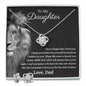 To My Daughter Gifts From Dad - Daughter Jewelry For Christmas, Thanksgiving, Birthday, Graduation, Wedding