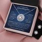 Gifts For Granddaughter - To My Granddaughter Necklace Earing Set