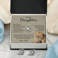 To My Daughter Gifts From Dad - Daughter Jewelry For Christmas, Thanksgiving, Birthday, Graduation, Wedding