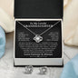 Gifts For Granddaughter - To My Granddaughter Necklace Earing Set