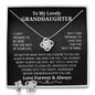 Gifts For Granddaughter - To My Granddaughter Necklace Earing Set
