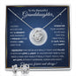 Gifts For Granddaughter - To My Granddaughter Necklace Earing Set