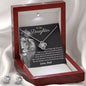 To My Daughter Gifts From Dad - Daughter Jewelry For Christmas, Thanksgiving, Birthday, Graduation, Wedding