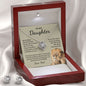 To My Daughter Gifts From Dad - Daughter Jewelry For Christmas, Thanksgiving, Birthday, Graduation, Wedding