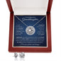 Gifts For Granddaughter - To My Granddaughter Necklace Earing Set