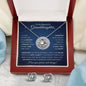 Gifts For Granddaughter - To My Granddaughter Necklace Earing Set