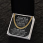 To My Man Cuban Chain Necklace, Husband Gifts from Wife, Gifts for Him - CUBAN LINK