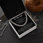 To My Dad Cuban Link Chain Necklace - Gifts For Dad From Daughter